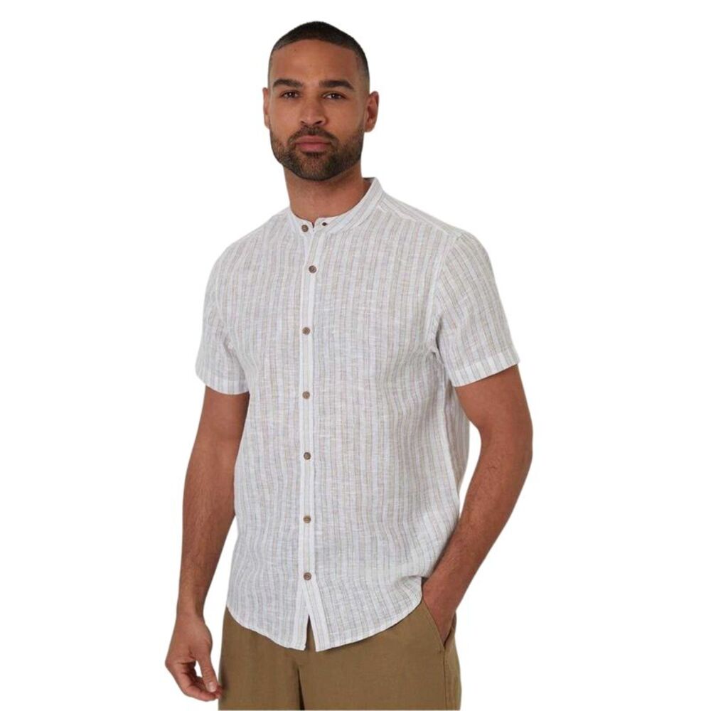 Threadbare Mens Papa Shirt / Natural